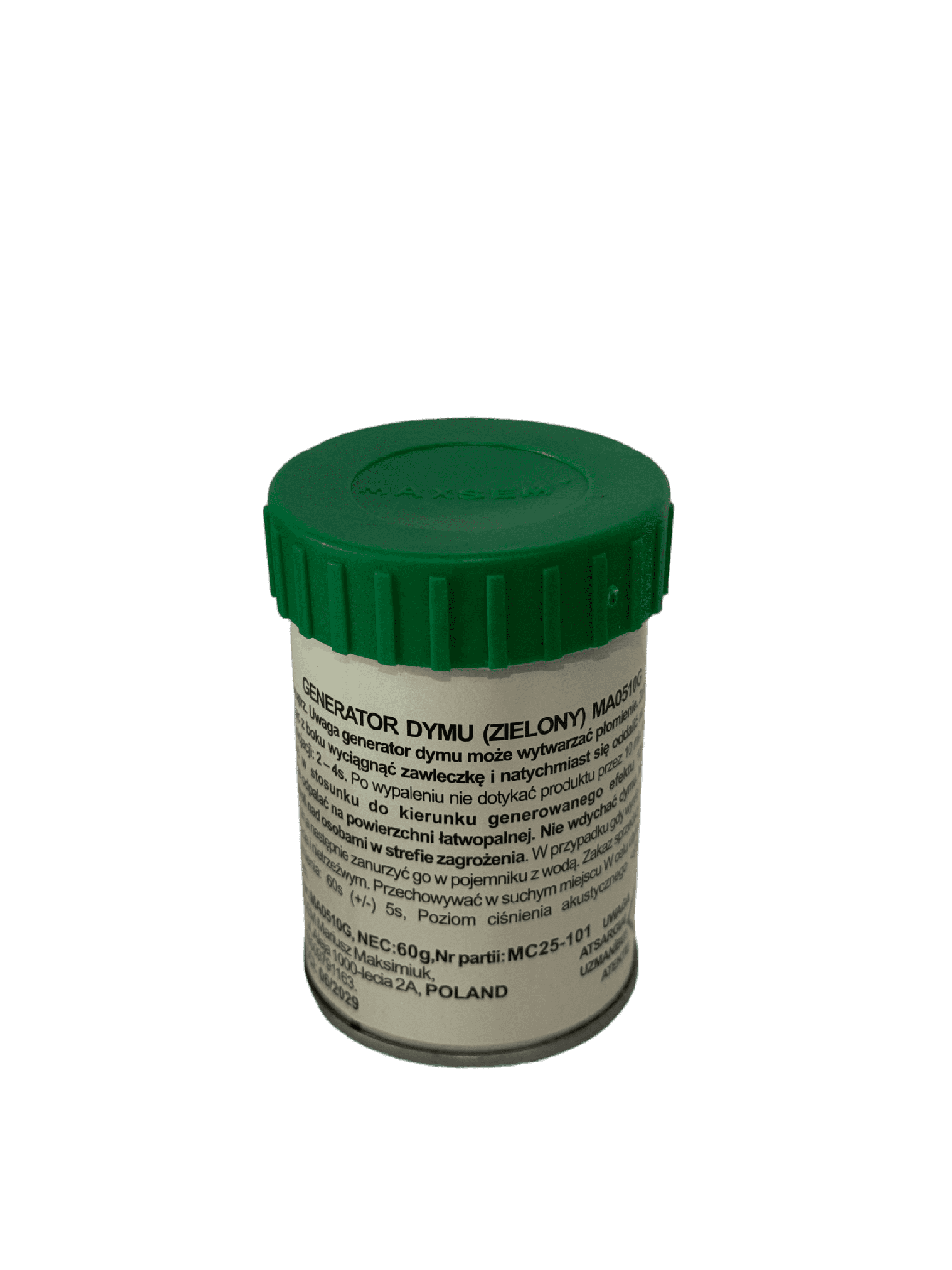 60' Green Smoke Can